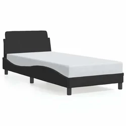 Vidaxl Posteljni okvir Dover črne barve 90x190 cm žamet