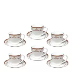 Sigma Set šoljica za kafu QRD2518-C, 6 komada, 140 ml, Beli