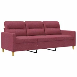 Vidaxl Trosed vinsko rdeč 180 cm blago