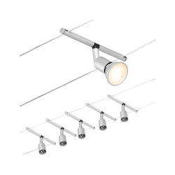 Paulmann 94442 - KOMPLET 5xGU5,3/10W kompletan sajlni sistem SALT 230V matni hrom