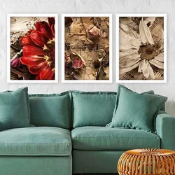 Wallity Set uramljenih slika 3BC_2292074, 3 Dela
