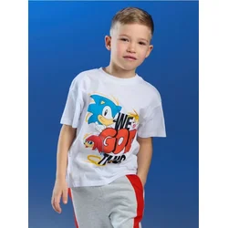 Sinsay - Pamučna majica sa printom Sonic the Hedgehog - belo