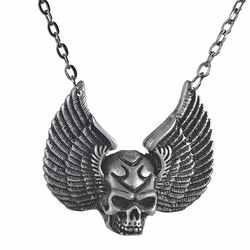 Ogrlica z obeskom PUNK DEVIL SKULL PENDANT - LSF4 85