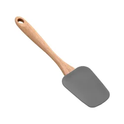 Silikonska brisalka 25,5 cm lesen/plasten ročaj