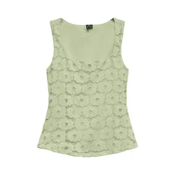 VERO MODA Top VMJANELLE  pastelno zelena