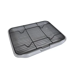 Mengduxingchong Toalet za pse, 65x50x6.5cm, Sivi