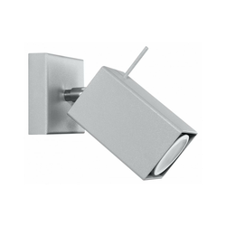 Sollux SL.0455 - Zidno reflektorsko svetlo MERIDA 1xGU10/40W/230V sivo