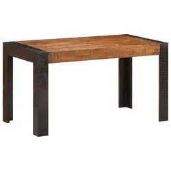 vidaXL Jedilna miza 140x70x76 cm trden robusten mangov les