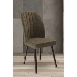 Hanah Home set trpezarijskih stolica Platinum 2 kom, braon tkanina Jerry, braon metalne noge