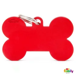 MyFamily Basic Privezak Za Graviranje XL Crvena Koska Aluminijum