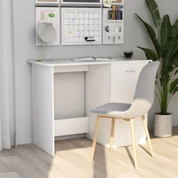 Radni stol bijeli 100 x 50 x 76 cm od konstruiranog drva
