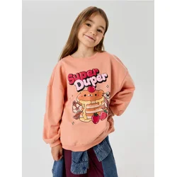 Sinsay - Pamučni duks sa okruglim izrezom i štampom Disney - pastelno roze