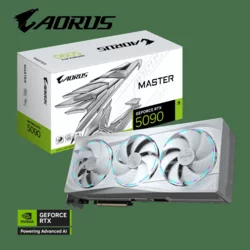 Gigabyte Grafična kartica AORUS GeForce RTX 5090 MASTER ICE 32G, 32GB GDDR7, PCI-E 5.0