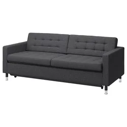 LANDSKRONA Trosed ležaj, Gunnared tamnosiva/metal