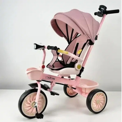 Playtime trcikl za decu sa rotirajućim sedištem koje se obara 4001 roze