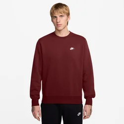 Nike M NK CLUB BB CREW, moški pulover, rdeča FN3886
