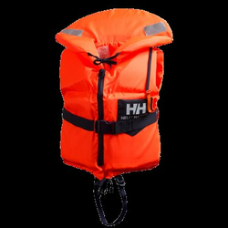 Helly Hansen Navigare Scan – Gilet Salvagente Unisex Adulto, Galleggiabilità 50N, Schiuma Morbida, Zip Frontale, Tasca Con Velcro, Colore Arancione Fluor, Taglia 30/40