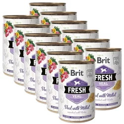 Konzerva Brit Fresh Veal with Millet 12x400 g