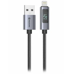 Swissten LCD kabel USB-A / lightning 1m