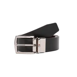 TOMMY HILFIGER Pas Denton rjava/črna