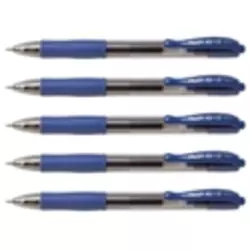 PILOT gel pisalo BL-G2-7, modra, 5 kosov
