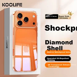 Koolife Maska za mobilni telefon iPhone 17 Pro Max, Providna