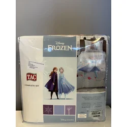 Tac Set posteljine za devojčice Frozen 2 Breeze, 100x200cm, Plavi