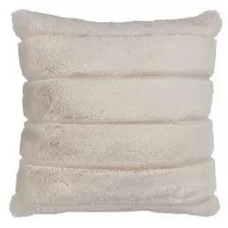 CUS STAVKLOKKE 45x45 fake fur beige