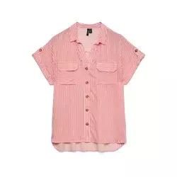 VERO MODA Bluza VMBUMPY rdeča/bela