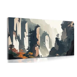 Slika gora Tianzi v Čilu - 60x40