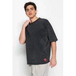 Trendyol Muška majica Tmnss23Ts00153, Antracit