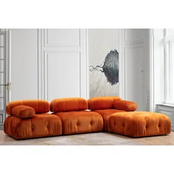 Atelier del Sofa Ugaona garnitura 95x75x288cm Narandžasta