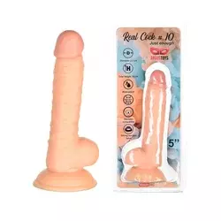 Dildo Real cock 10, 18cm, Boja kože