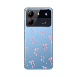 Silikonska maska za ZTE Blade A54 Print Skin Cute Bow