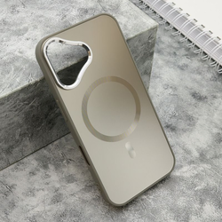 Maska COLOR METAL MagSafe za iPhone 16/ srebrna