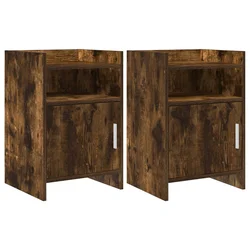 Noćni ormarići 2 pcs Dimljeni hrast 40 x 36 x 60 cm
