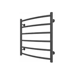 Kupaonski rebrasti radijator INOX CLASSIC 122W/230V 57x53 cm nerđajući čelik/antracit