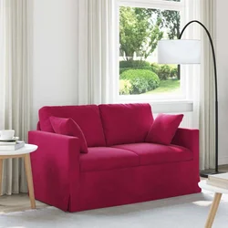 Sofa Vinska crvena 138 x 78 x 80 cm Baršun