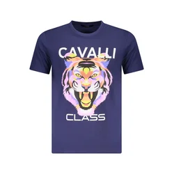 Cavalli Class Muška majica TXT60FJD060, Teget