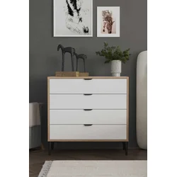 HANAH HOME Komoda Arden 4 White