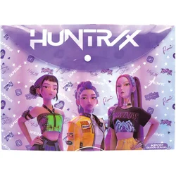 K-POP Demon Hunters: Huntrix plastična mapa z gumbom – A4