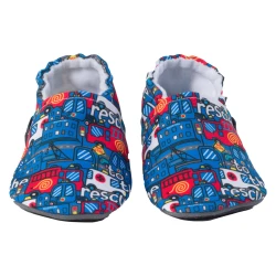 Snugi copat CB2516 Rescue cars barefoot F blue 26-27