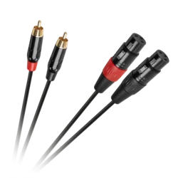 Povezovalni kabel Cabletech XLR - 2RCA 1m