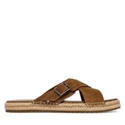 Espadrile Tommy Hilfiger Buckle Flexible Sandals FM0FM05772 Rjava