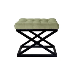 Atelier del Sofa Tabure 50x42x40cm, Crno-Zeleno