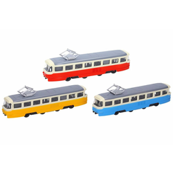 Kovinski tramvaj z učinki 16 cm