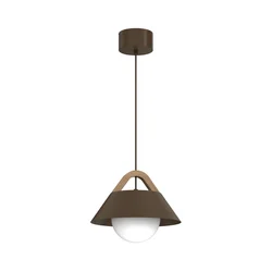 Luster na sajli FUNDA 1xE27/15W/230V braon