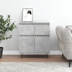 Komoda siva boja betona 60x35x70 cm od konstruiranog drva