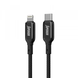 USB data kabal Superior SU-K105 Cink 27W 3A Type C na Lightning 1m crni
