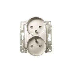 EK VENA Dvojna vtičnica z/z aluminijastimi roletami 514047